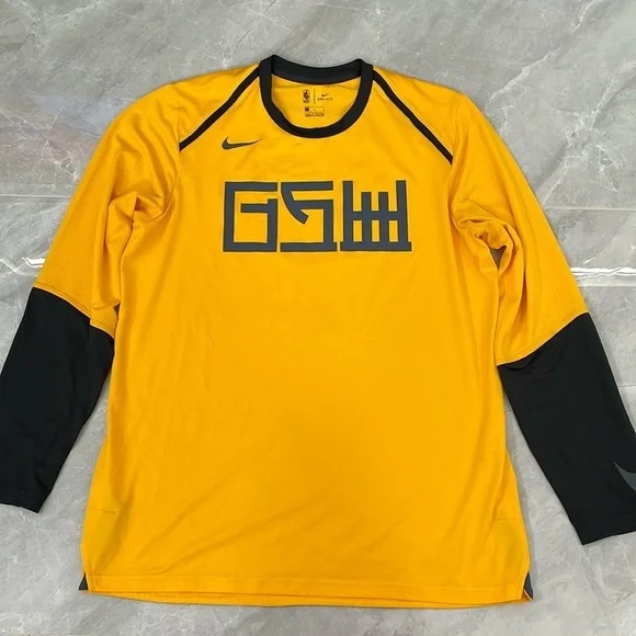 Men’s Nike Dri Fit NBA Golden State Warriors 2017 City Edition Shooting Shirt - Picture 1 of 16